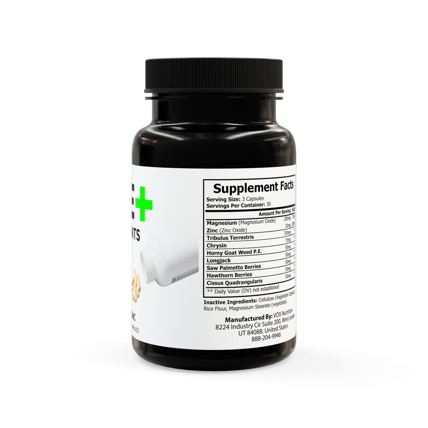 Magnesium Zinc Supplement (90 Capsules)